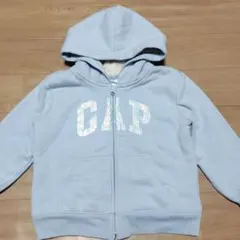 GAP KIDS 裏ボアGAPスパンコールロゴパーカー