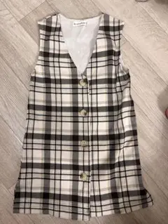 branshes チェック柄ジャンパースカート