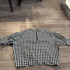 ギンガムチェック 五分袖シャツ