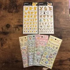 【新品未開封】ポケモン イーブイ ピカチュウ 4size プチプチシール3.4
