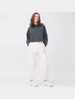 GU デニムカーゴジョガーパンツSサイズ