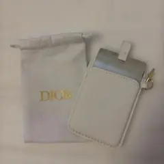 DIOR カードケース ミラー付き ホワイト