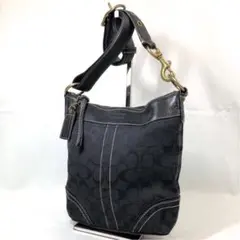 コーチ COACH シグネチャー 一部レザー ショルダー クロスボディバッグ