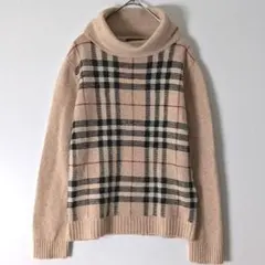 あいちゃん様専用です！バーバリー ロンドン ノバチェック柄 ウール×キャメル混
