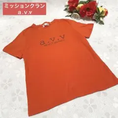a.v.v MICHEL KLEIN PARIS 半袖 Tシャツ オレンジ 綿のサムネイル