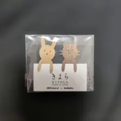 Roland & karimoku きよら 木製しおり ウサギとネコのサムネイル