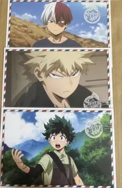 轟焦凍 、緑谷出久、爆豪勝己 ポストカード