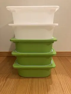 IKEA トロファスト 収納ボックス5個 蓋つき