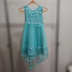 【子供用ドレス】発表会用 水色 ドレス 130