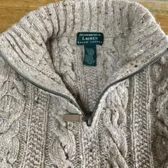 LAUREN RALPH LAUREN ケーブルニット ハーフジップ セーター