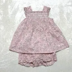 【新品】タルティーヌ・エ・ショコラ リバティ柄ワンピース 80cm 90cm