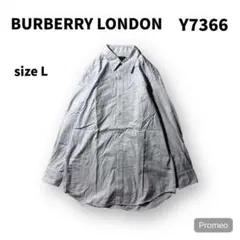 【即購入OK】Burberry Lodon 長袖シャツ　サイズL スカイブルー