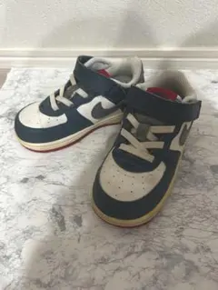【14cm】NIKE ナイキ FORCE1 SL ローカット ネイビー　ホワイト