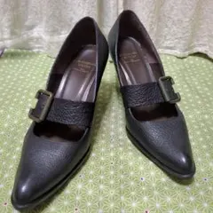RABOKIGOSHI ｗorks パンプス　シボ加工　23.5cmのサムネイル