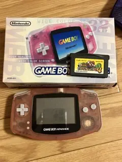 Nintendo ゲームボーイアドバンス クリアピンク ソフト付き