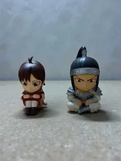 【最安値】キングダム　まちぼうけ　河了貂　王賁　ガチャガチャ