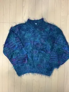 ボリュームスリーブ シャギーニット セーター