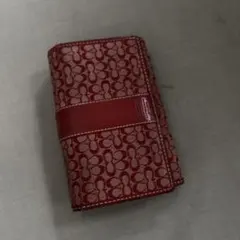 Coach 二つ折り財布 レッド系 シグネチャーのサムネイル