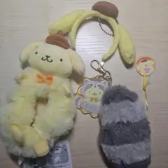 ポムポムプリン ミニカチューシャ マスコットシュシュ しっぽチャーム