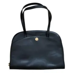 LANVIN PARIS フランス製 ヴィンテージ レザートートバッグ ブラックのサムネイル