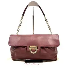 【極美品】サルヴァトーレフェラガモ ハンドバッグ レザー チェーン ガンチーニ