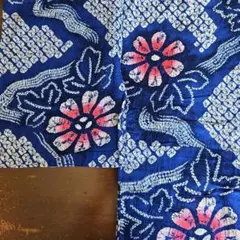 有松絞り 総絞り 浴衣 藍染 幾何学 木綿 夏着物 花火大会 祭 Q8 - メルカリ