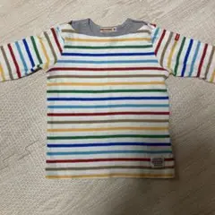 miki HOUSE ストライプ 長袖Ｔシャツ 90