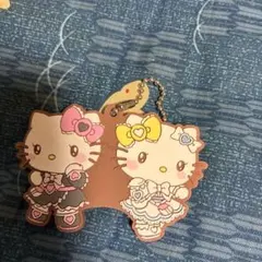 ハローキティ ２人はプリキュア　ラバーキーホルダー
