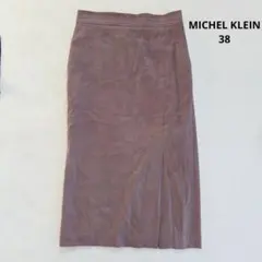 ミッシェルクラン MICHEL KLEIN スエード調 ミディ丈タイトスカートのサムネイル