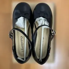 chatonberry リボン付きブラックフォーマルシューズ 20.0cm