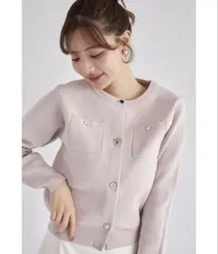 tocco closet ビジューアソートボタン長袖カーディガン