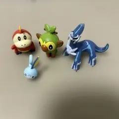 ポケモン　モンコレ　フィギュアホゲータ　サルノリ　メッソン　ディアルガ　4点