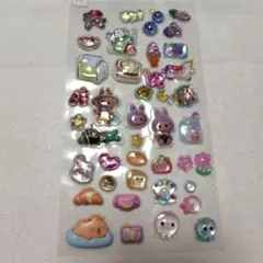 カラフルキャラクター立体シールA おすそ分けシールセット