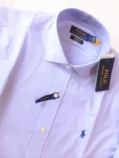 新品正規品★ラルフローレン コットンソリッド（形状安定）ドレスシャツ /Ｌ