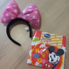 ディズニーランドカチューシャ★ウォッシュタオルセット