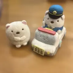 すみっコぐらし てのりぬいぐるみセット パトカー＆しろくま(おまわりさん)