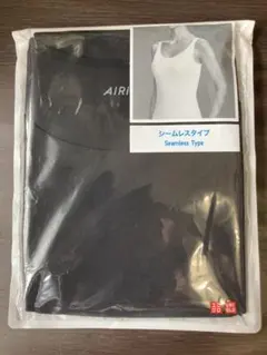 AIRism シームレス タンクトップ M ブラック
