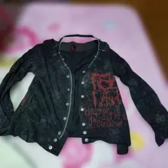 o*a様 【Y2K】h.naoto H.ANARCHY for PLUS カーデ h.NAOTO H.ANARCHYISM for PLUS 00s Distressed Cut-out Buttons