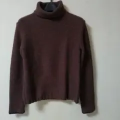 kiyoko takase　K.T　ブラウン タートルネック セーターM