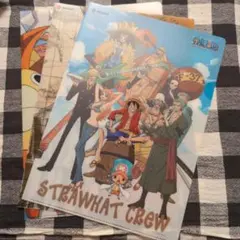 ONE PIECE クリアファイルセット ワンピース ルフィ ゾロ ナミ サンジ