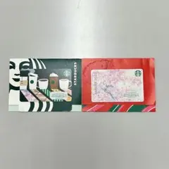 Starbucks SAKURA 2025 カード ➕ カフェ柄カード
