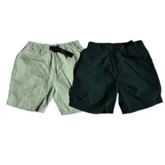 キッズ ハーフパンツ 半ズボン 2色セット ブラック 薄ピンク 120