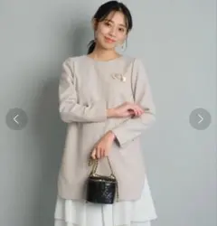 美品　ジャスグリッティー　バイカラーヘムカットワンピース　ピンク サイズ２