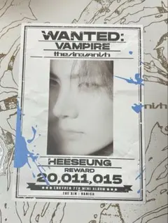 THE SIN : VANISH POP-UP STORE ポスター　ヒスン