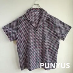PUNYUS サイケデリック　総柄　オープンシャツ ウィゴー 渡辺直美　サイズ3のサムネイル