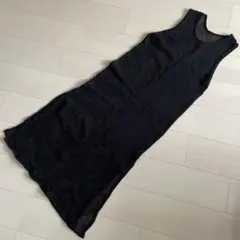 GU 黒メッシュワンピース