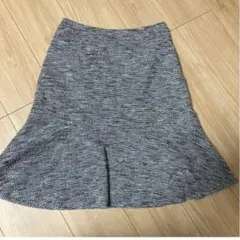 １２５　 PINORE グレー系 フレアスカート ひざ丈