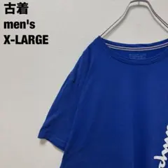 古着 Champion チャンピオン Tシャツ ビッグサイズ ブルー 青 XL