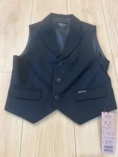COMME CA ISM 黒 ベスト　120A