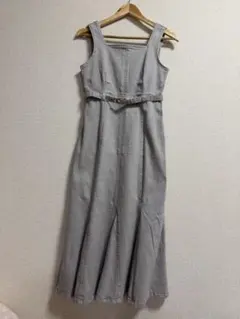 PROPORTION プロポーション デニムワンピース グレー ドレス